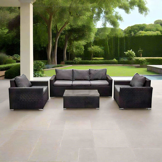 طقم خارجي حديد وراتان - Baytuk