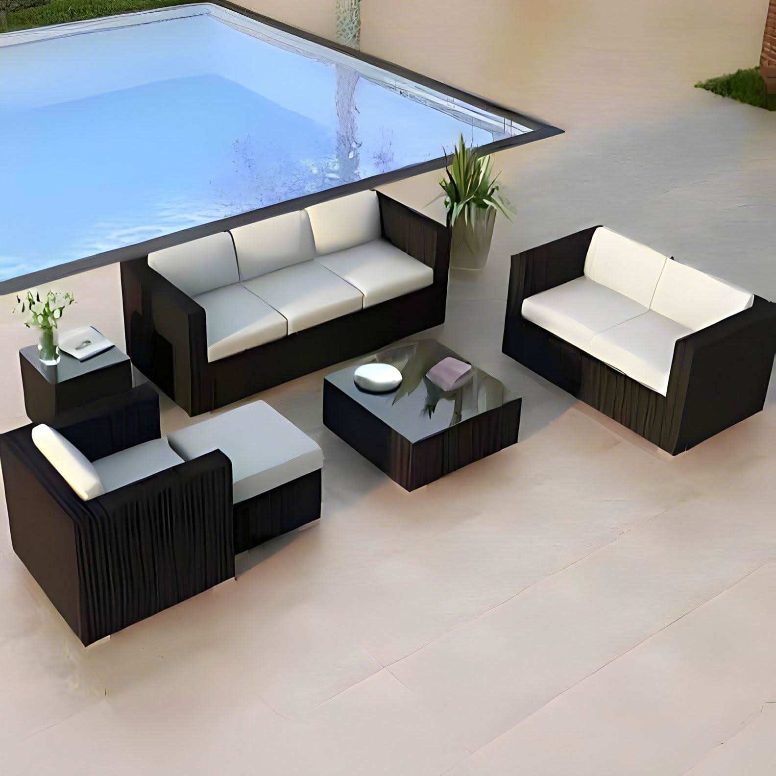 طقم خارجي حديد وراتان - Baytuk