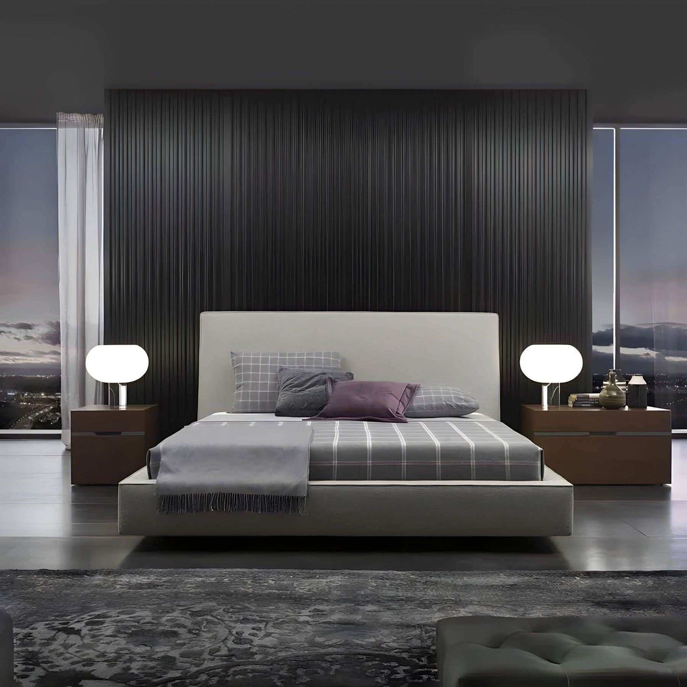 سرير خشب طبيعي 232*202*110 سم - HIP118 Hippo