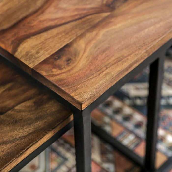 طقم طاولات خشبية أنيقة - Baytuk