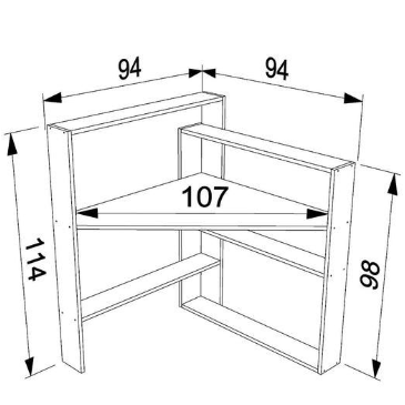 مكتب بأرفف مميز - DORE