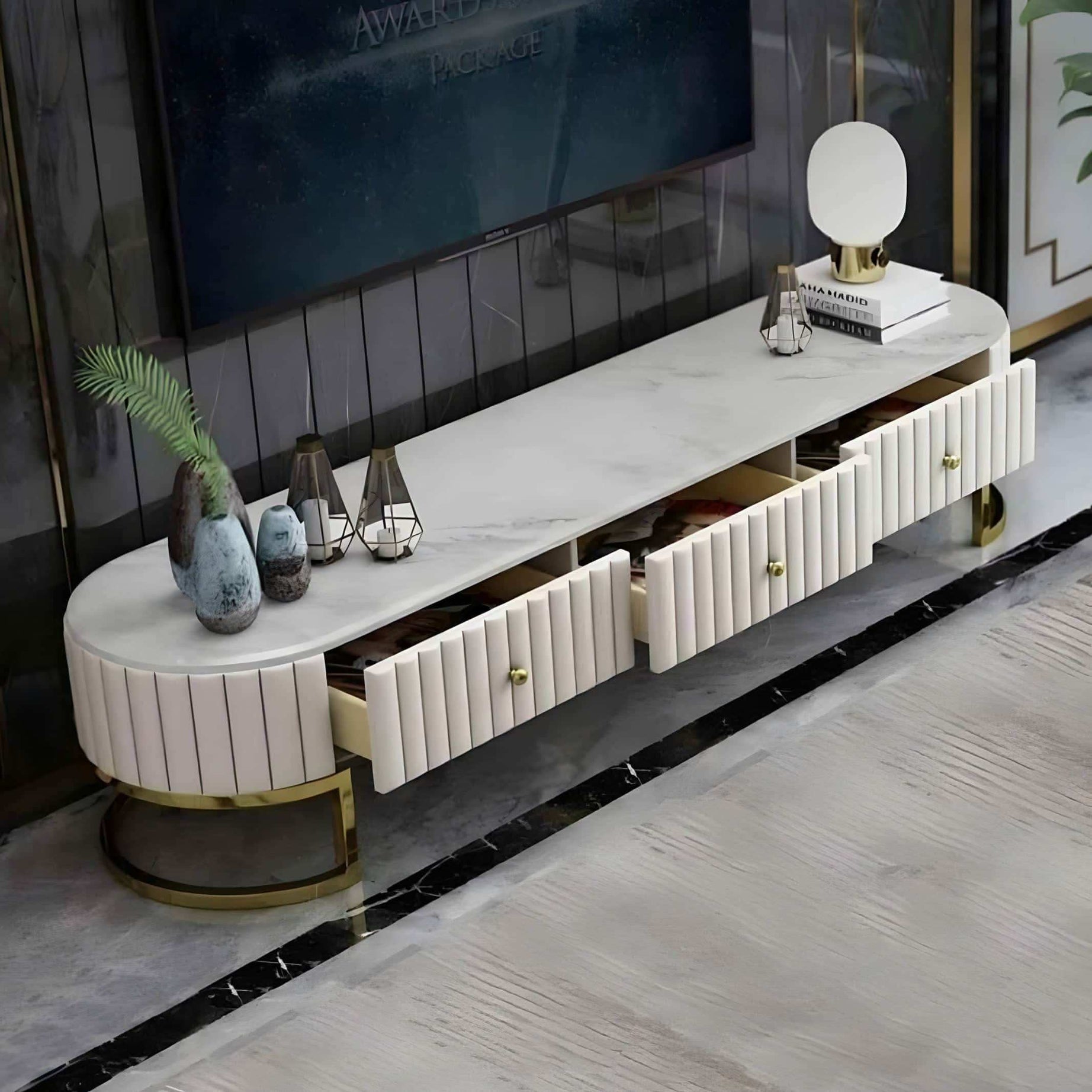 طاولة تلفاز ام دي اف - Baytuk