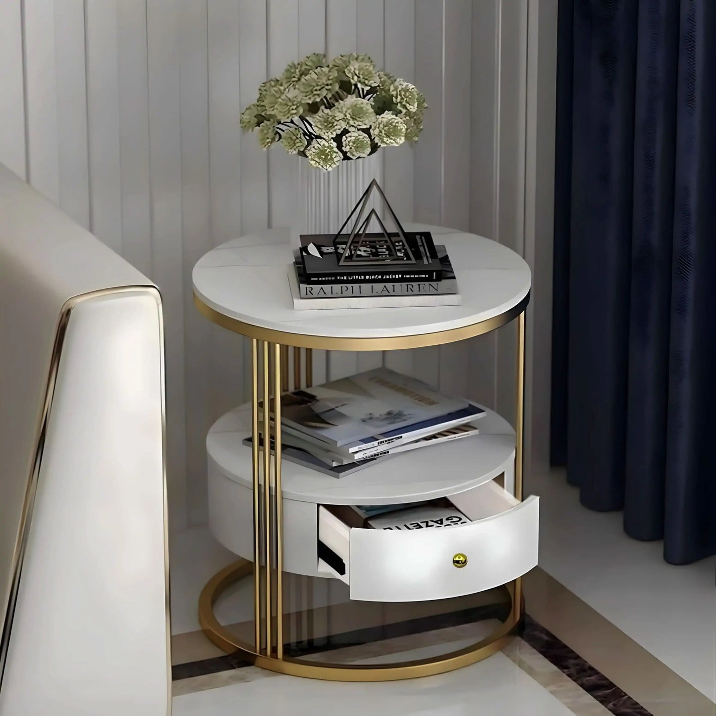 طاولة جانبية ام دي اف - Baytuk