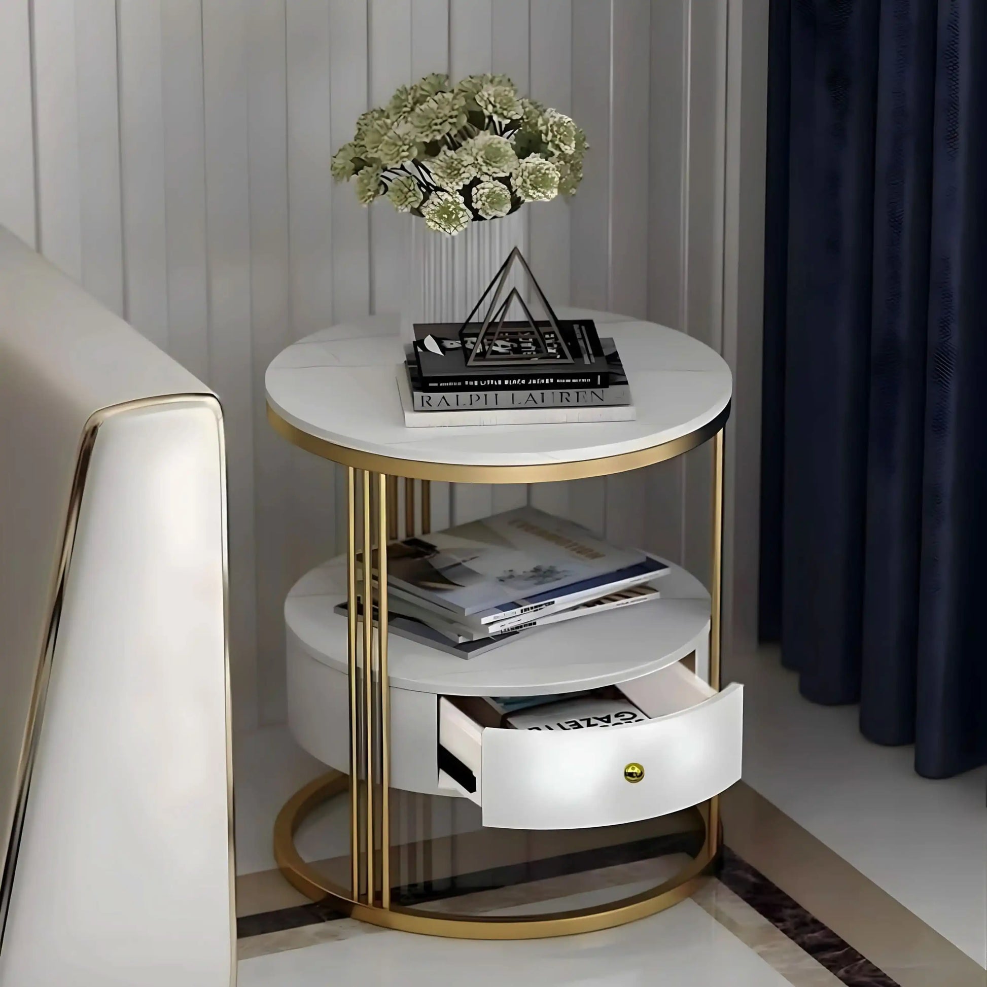 طاولة جانبية ام دي اف - Baytuk