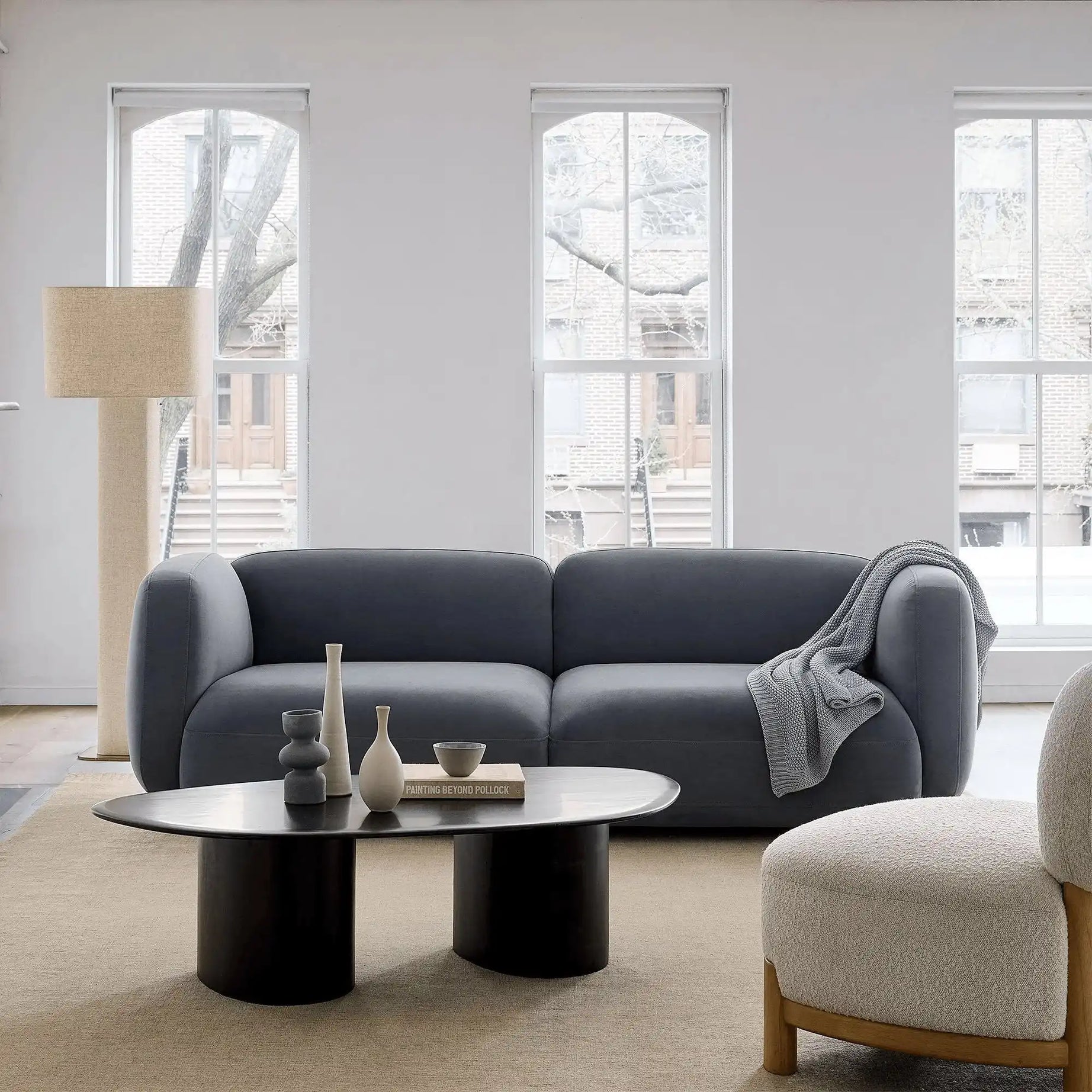 كنبة خشب طبيعي 208*100*74 سم - HIP4 - Homix