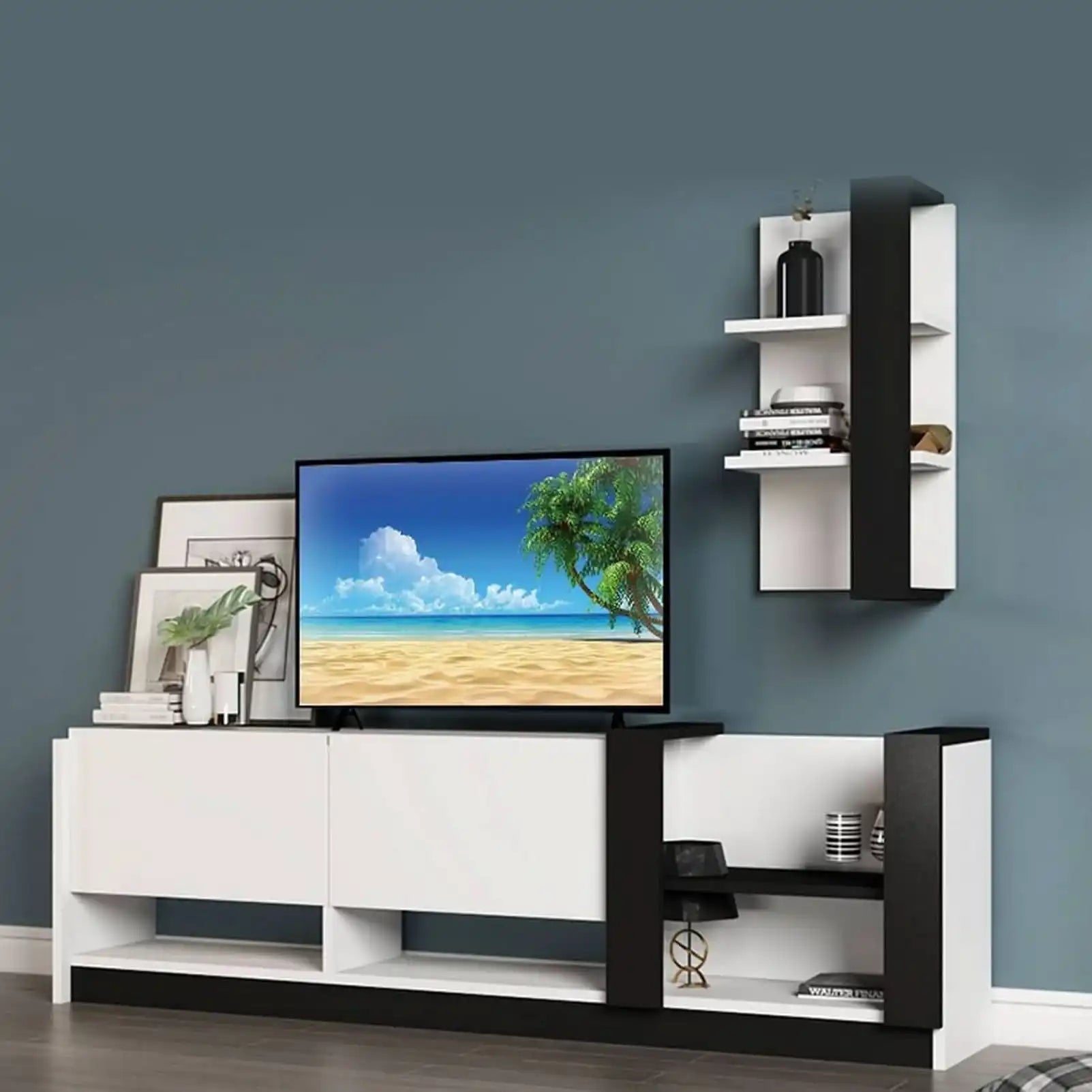 طاولة تلفاز بوحدات تخزين - Baytuk