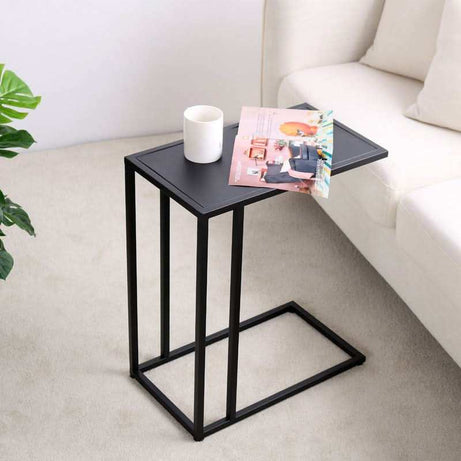 طاولة جانبية بسطح زجاج - Baytuk