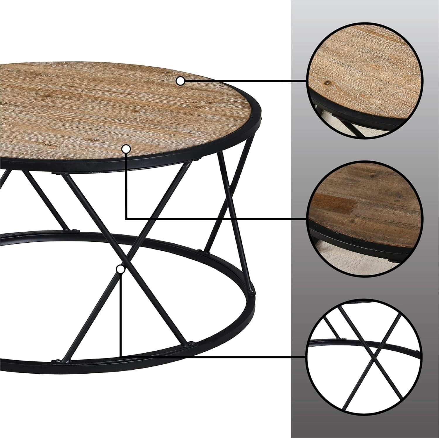 طاولة قهوة دائرية متعددة الألوان - Baytuk