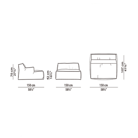 كنبة مفرد عصري - MERA