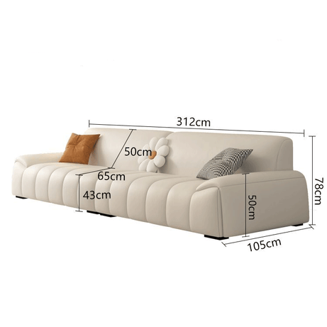 كنبة جلد عصرية - VELA