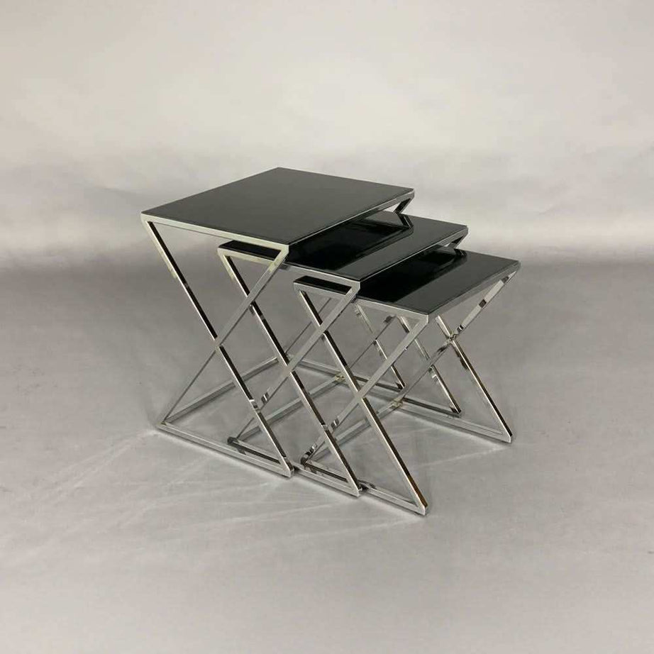 طاولات جانبية بسطح زجاجي - Baytuk