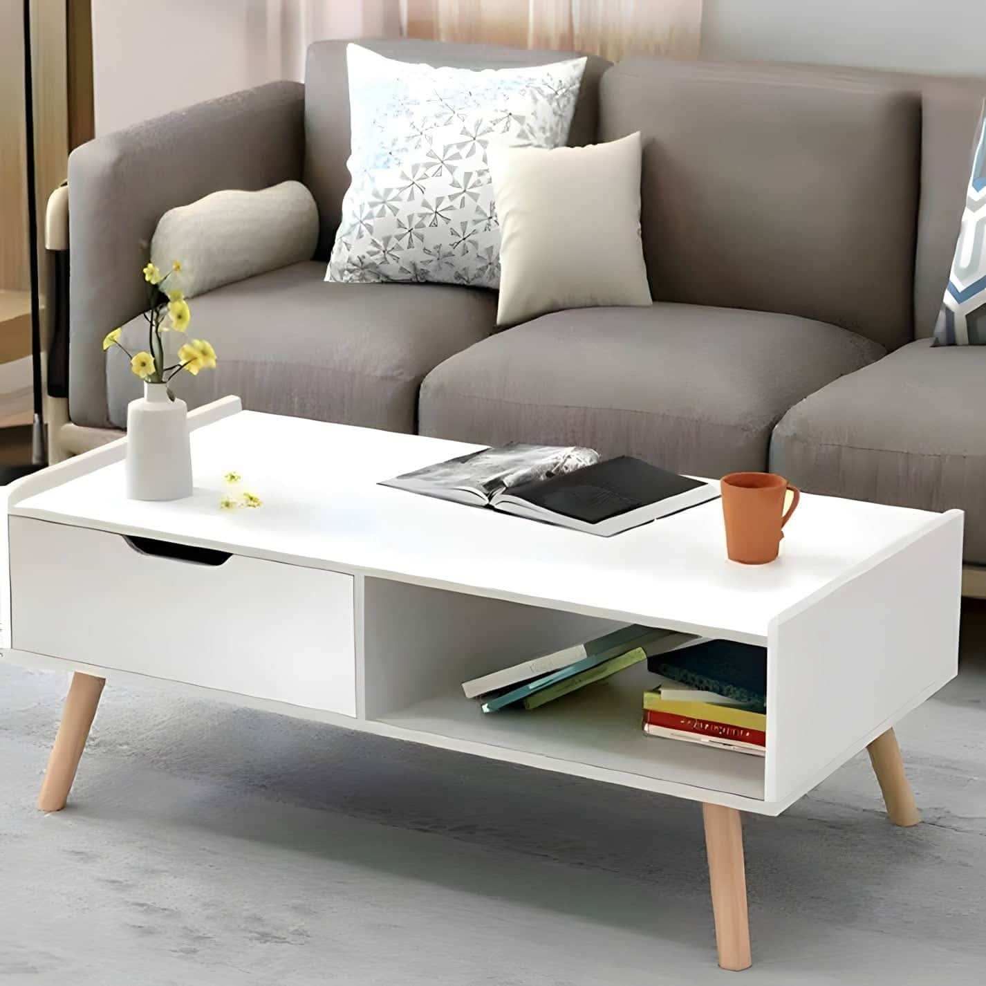 طاولة قهوة ام دي اف - Baytuk