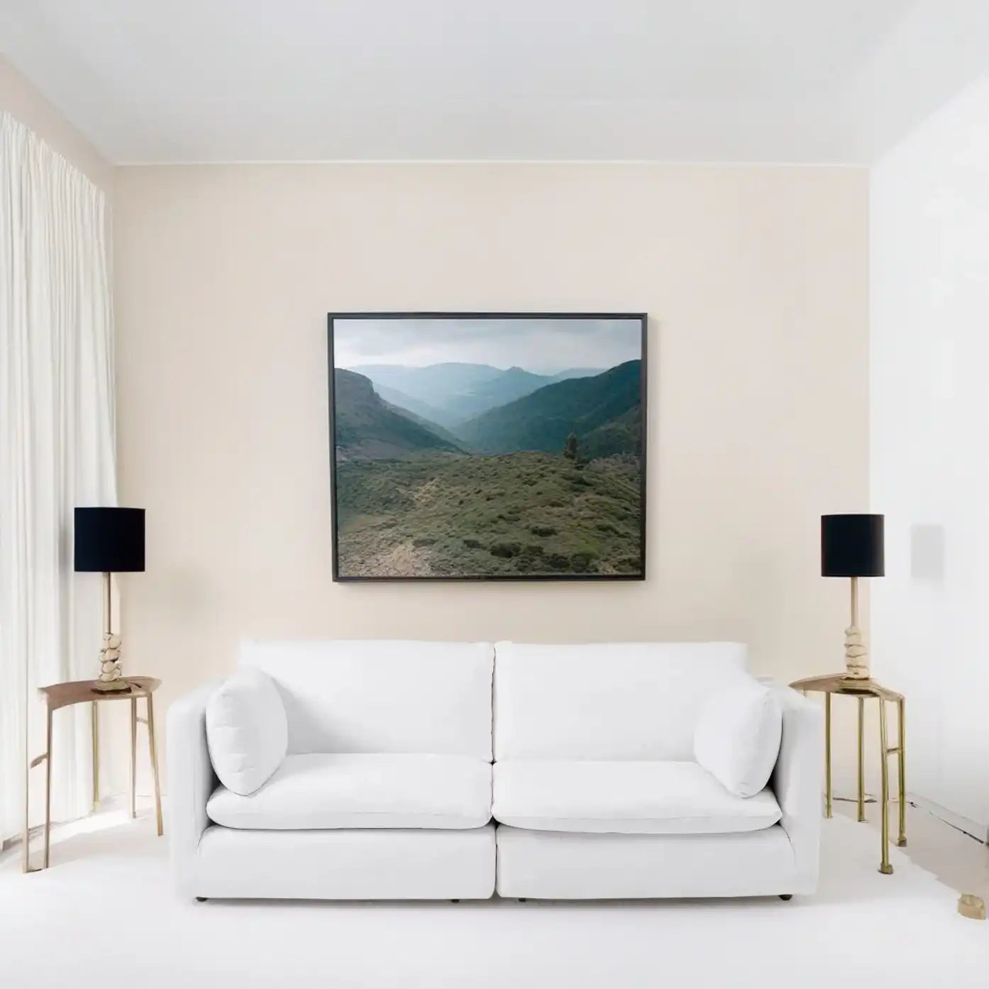 كنبة فاخرة خشب طبيعي - Baytuk