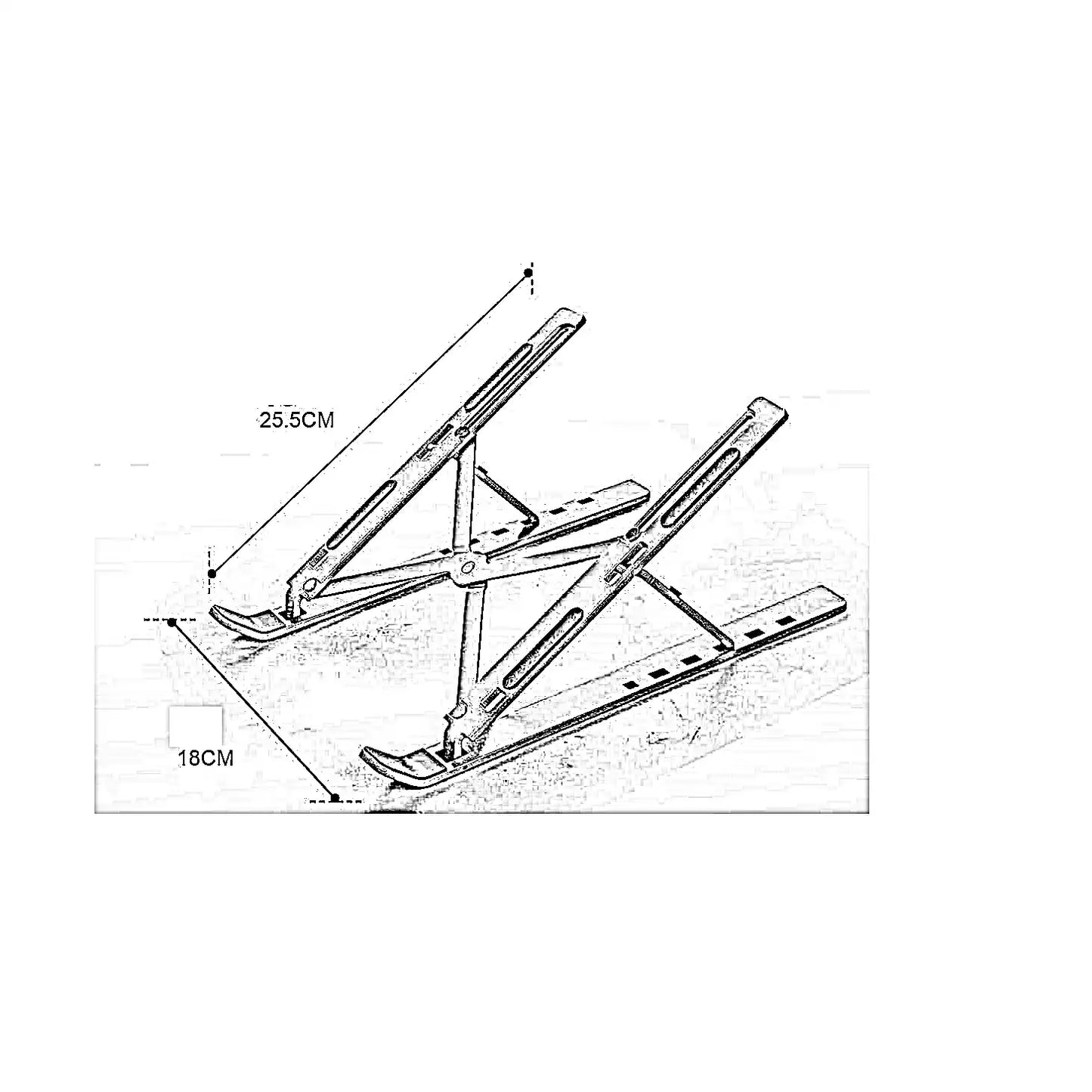 حامل لاب توب قابل للطي، 18*25 سم