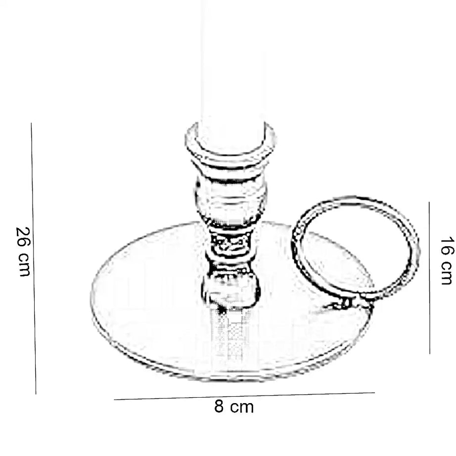 طقم حامل شموع، 8*16*26 سم - قطعتين