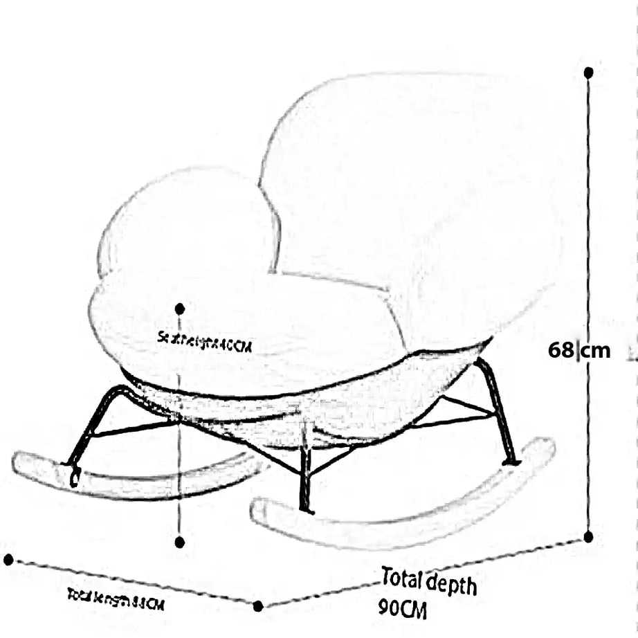 كرسي هزاز، 88*90*68 سم