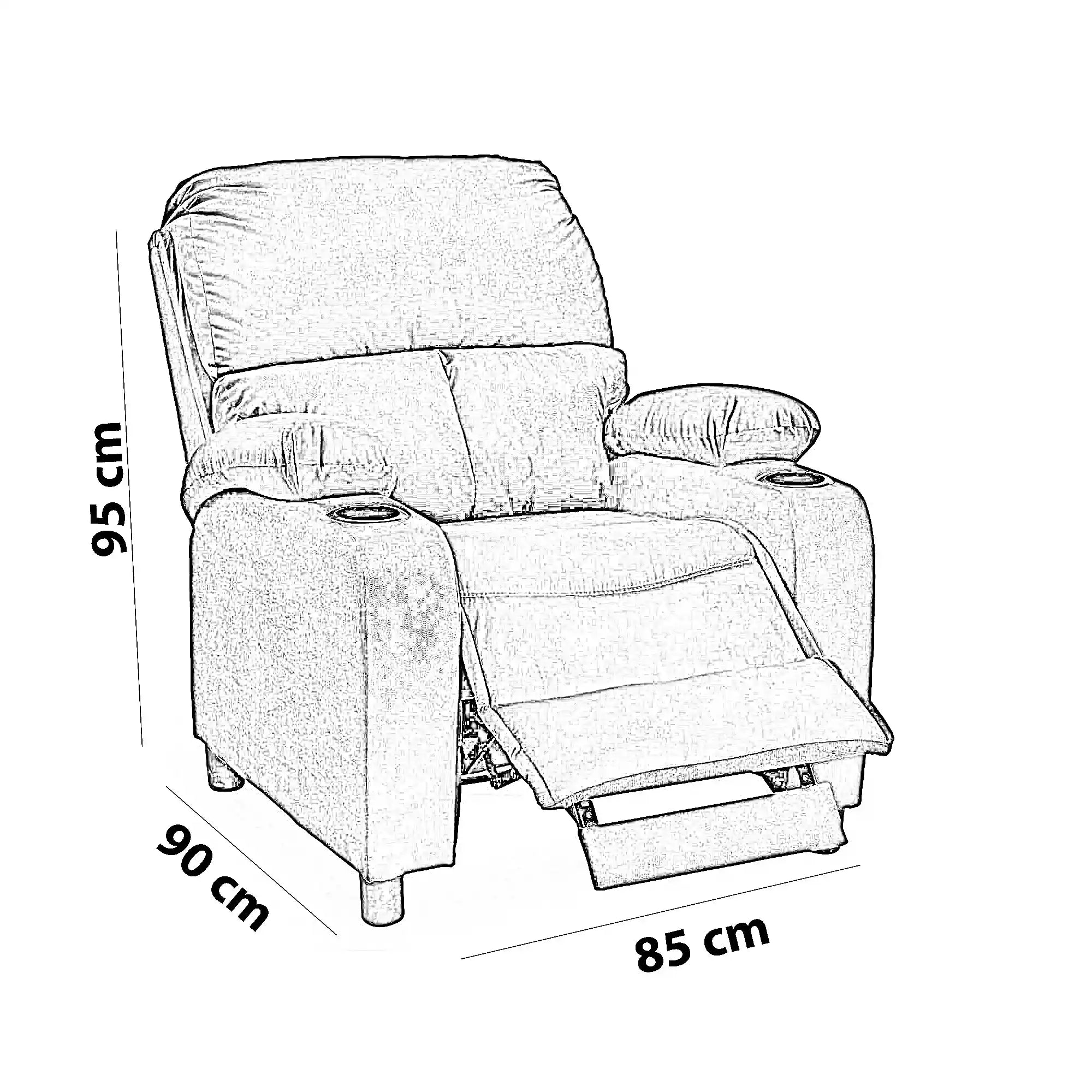 كرسي ليزي بوي، 85*90*95 سم