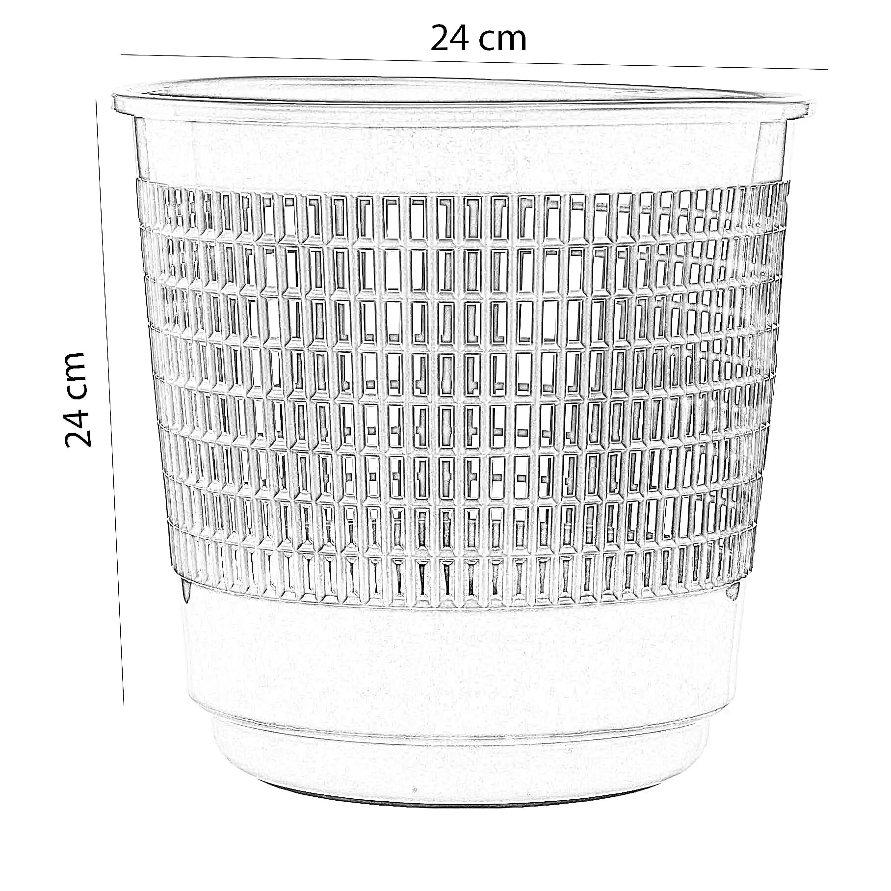 سلة مهملات بلاستيك، 24*24 سم