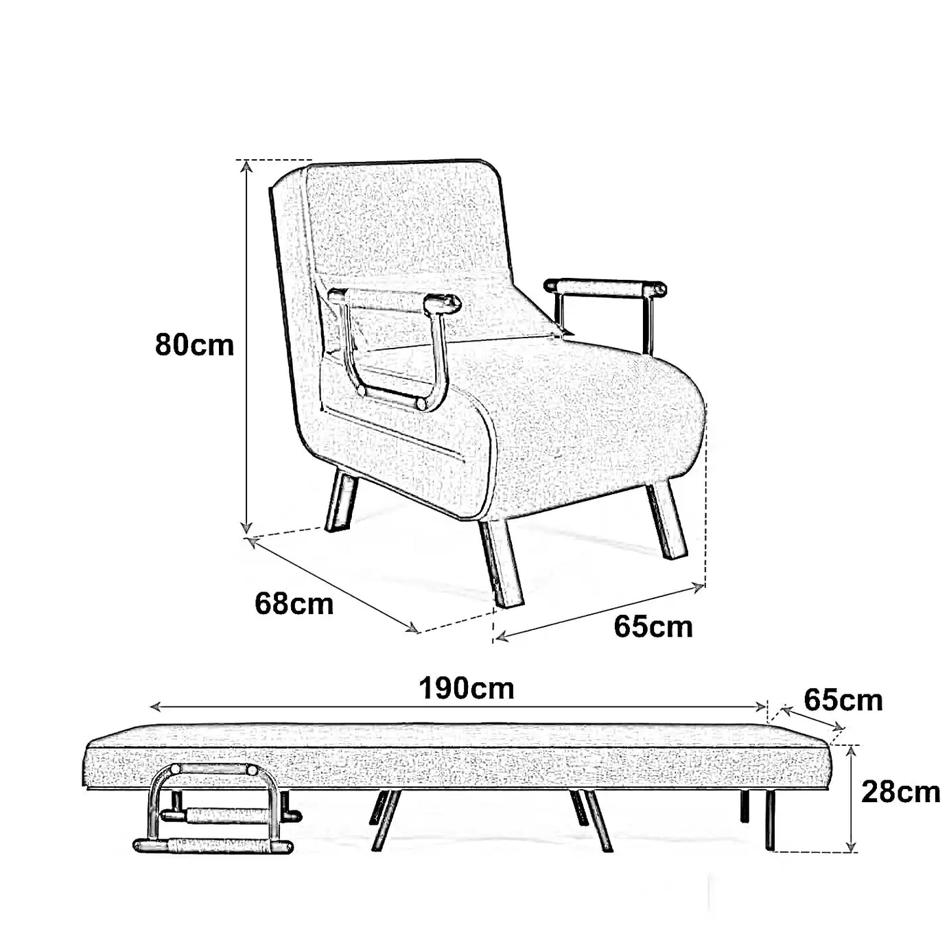 كرسي استرخاء، 65*68*80 سم