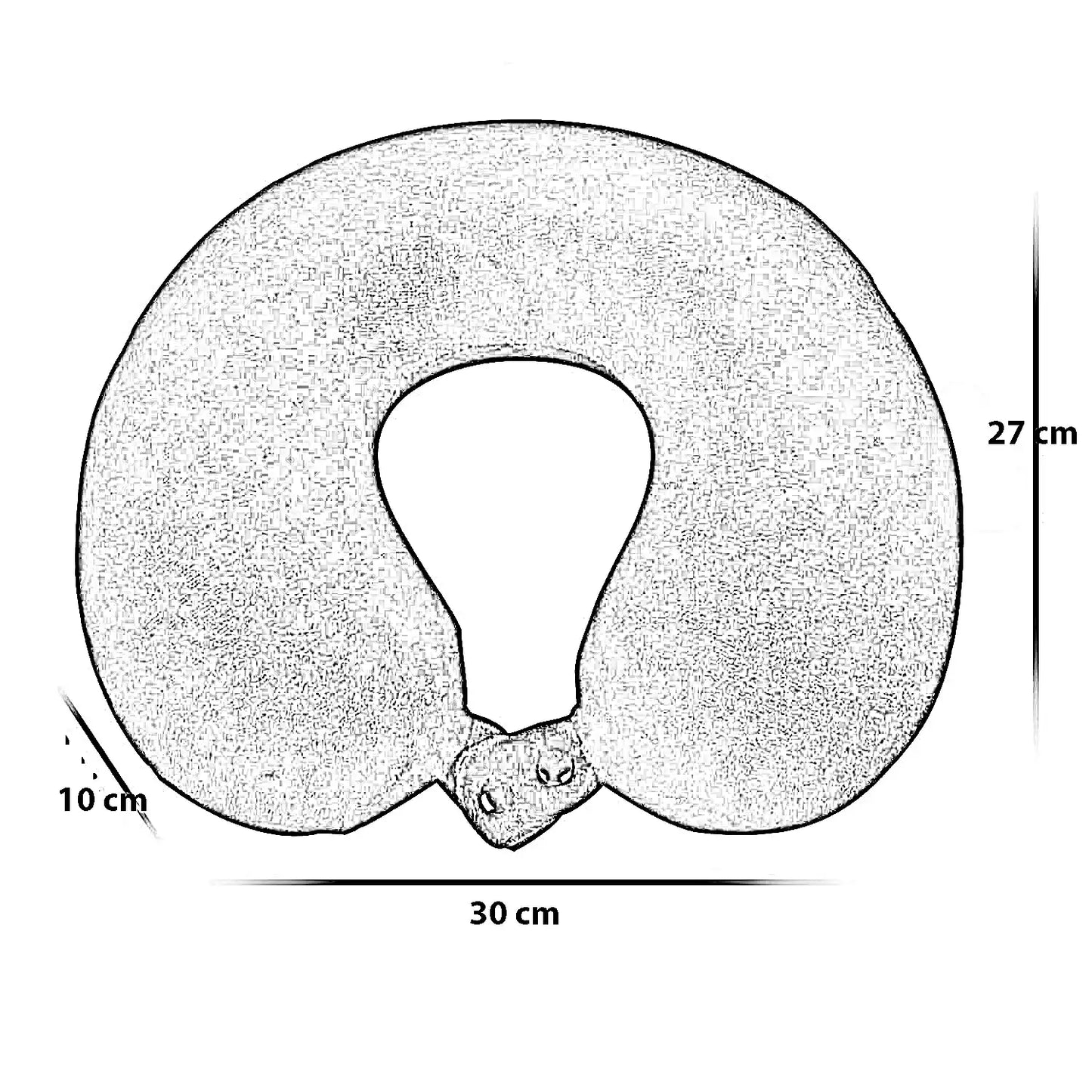 وسادة للرقبة، 30*27*10 سم