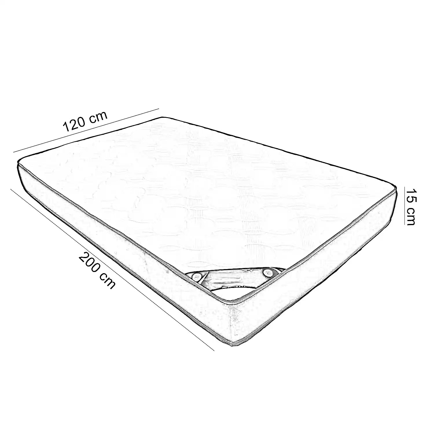 مرتبة سرير طبية،120*200*15 سم