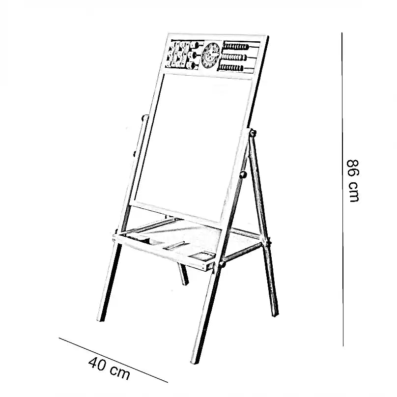 سبورة بإستاند خشبي،40*86 سم