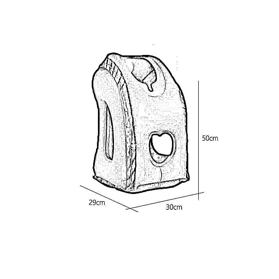 وسادة قابلة للنفخ، 30*29*50 سم