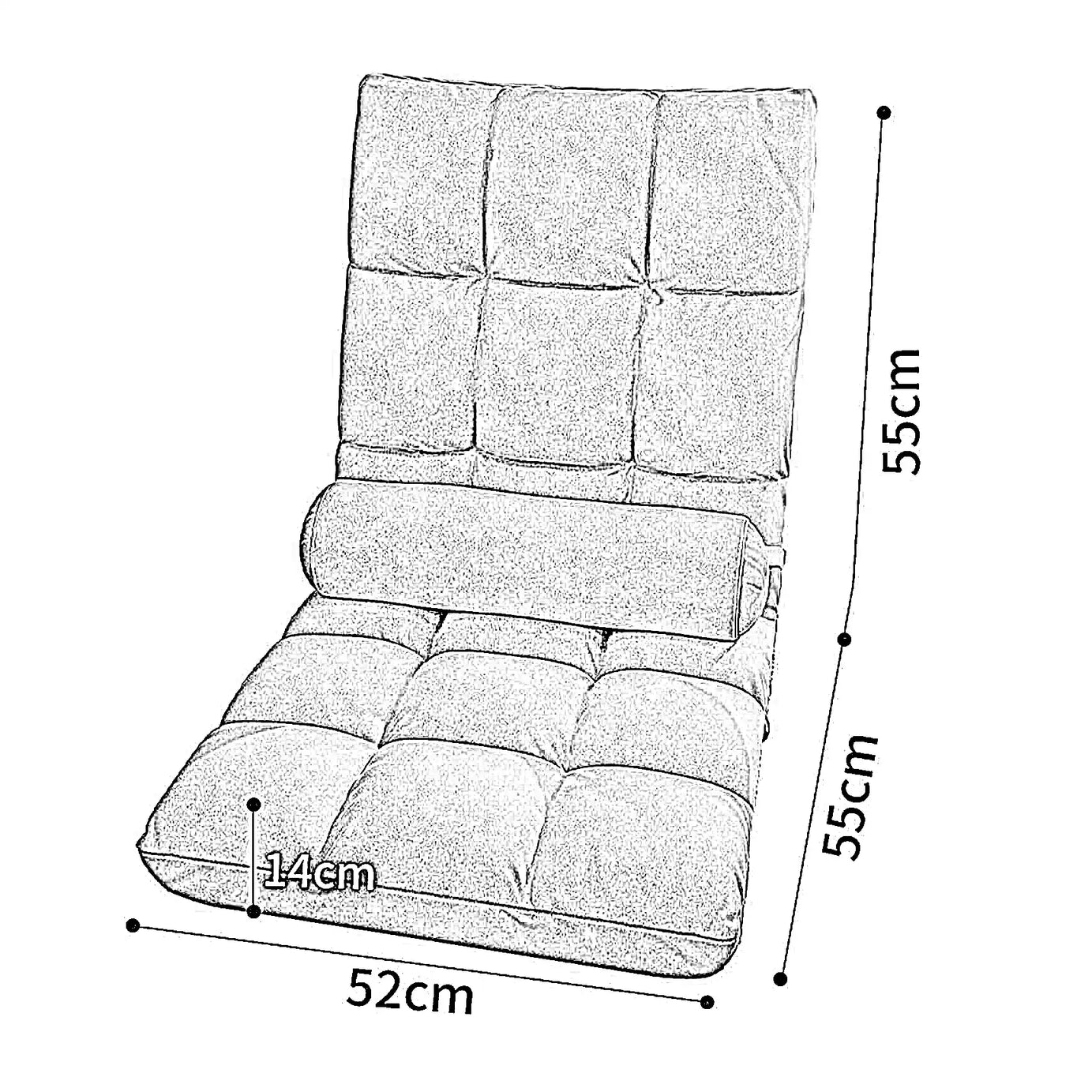 كنبة قابلة للطي، 52*55*55 سم
