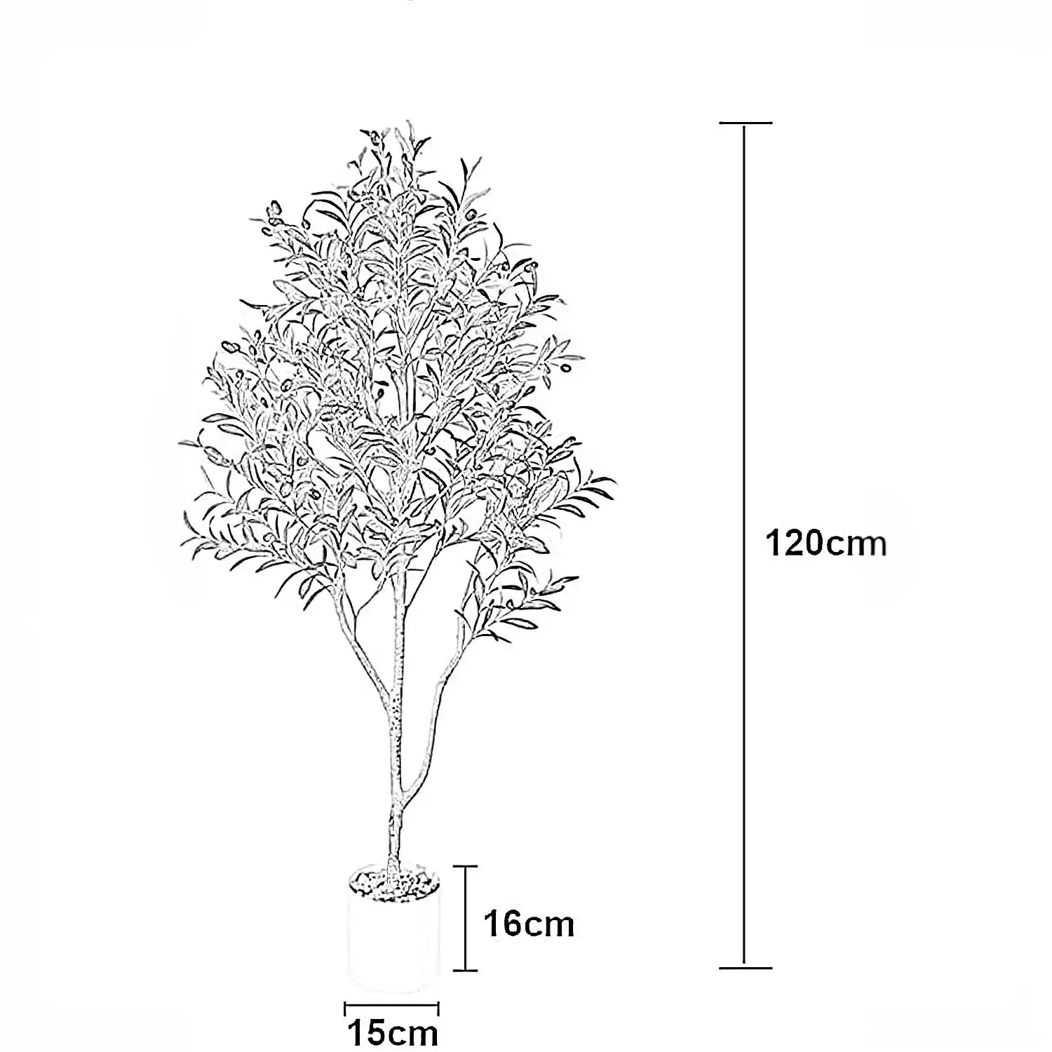 شجرة زيتون صناعية، 120 متر