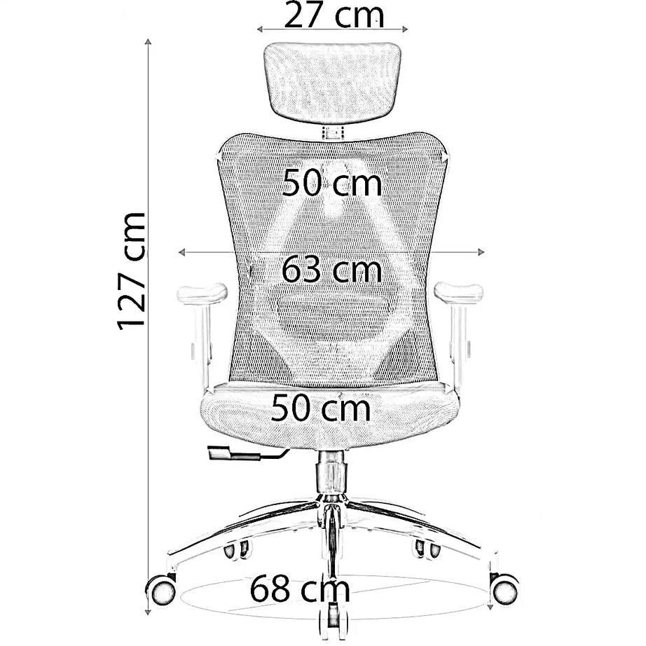 كرسي مكتب مريح، 68*72*127 سم