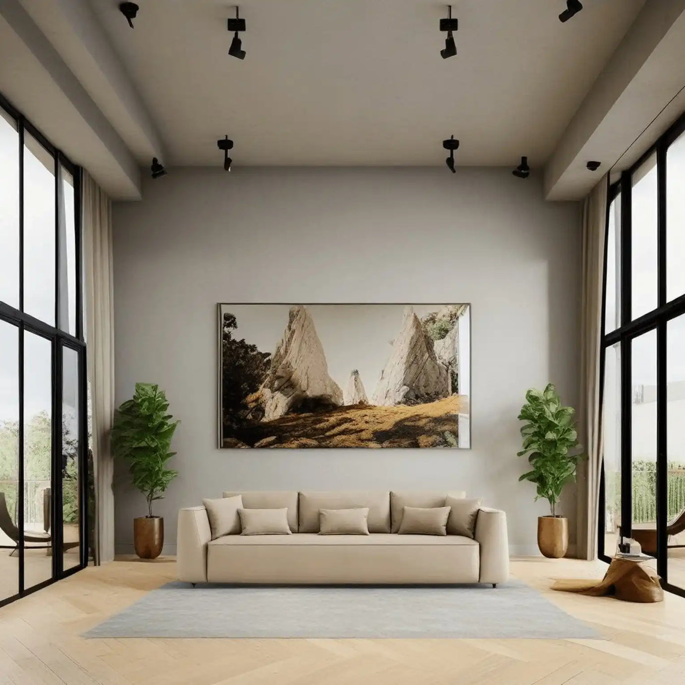 كنبة خشب طبيعي 240*90*75 سم - HIP124 - Homix