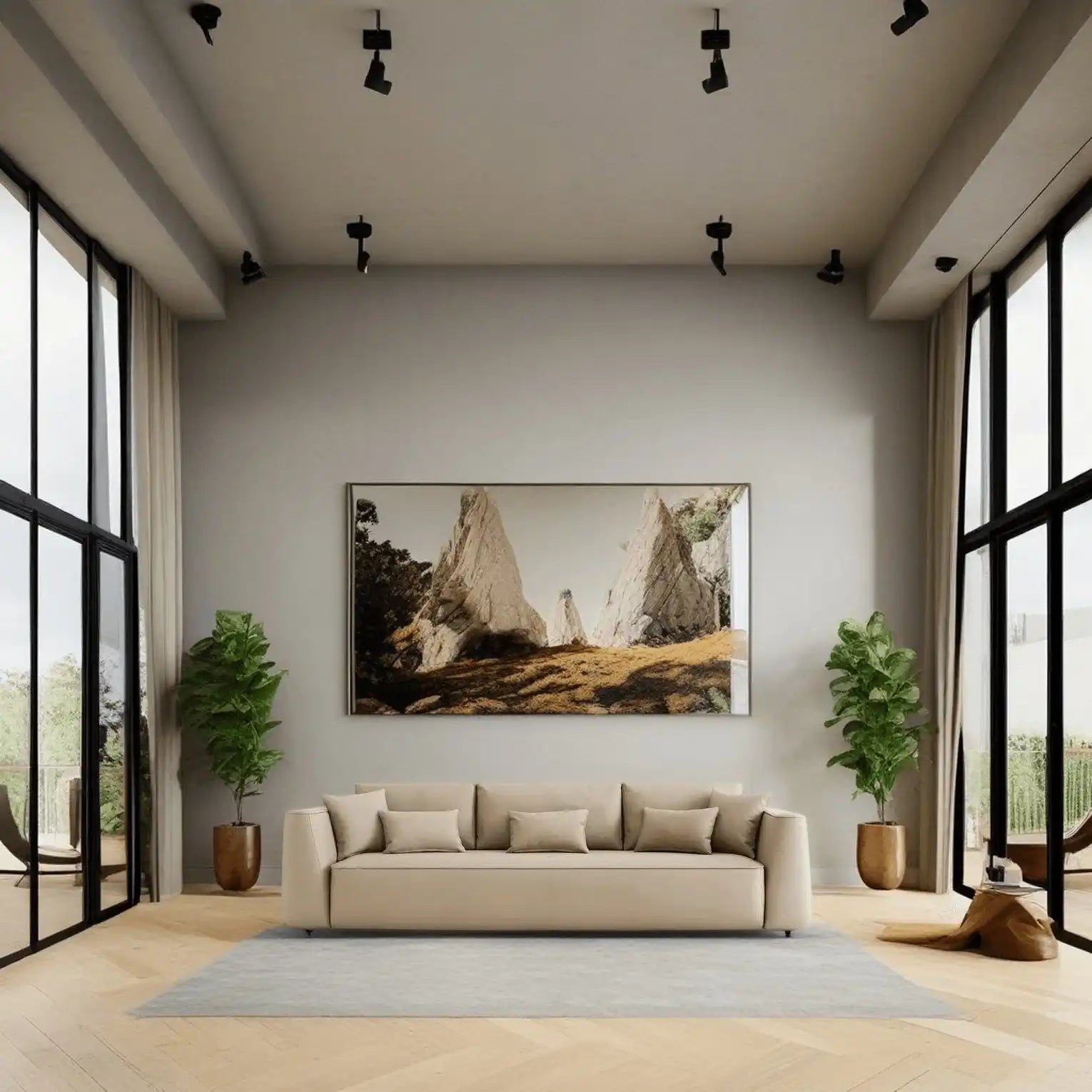 كنبة خشب طبيعي 240*90*75 سم - HIP124 - Homix