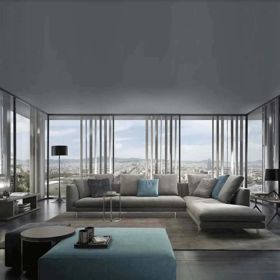 ركنة خشب طبيعي 310*180*90*90 سم - HIP129 - Homix