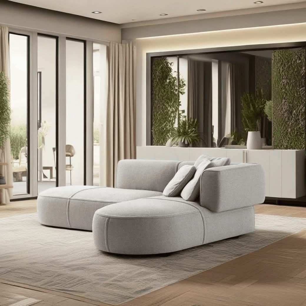 ركنة خشب طبيعي 245*165*85*80 سم - HIP89 - Homix