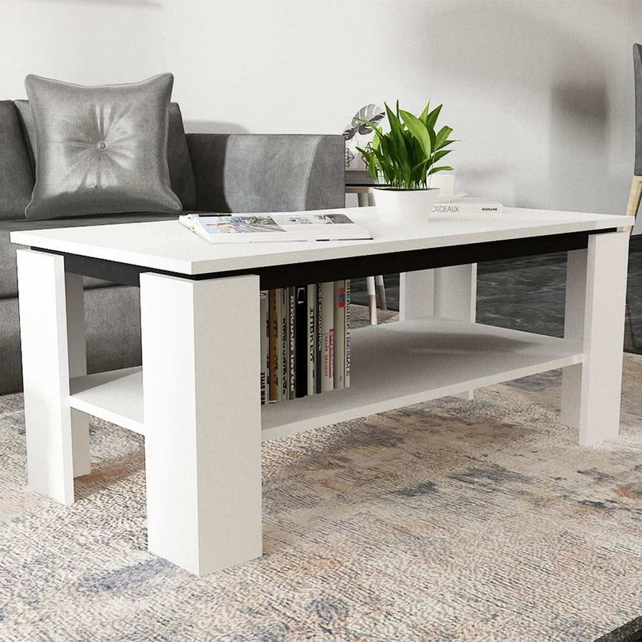 طاولة خشبية برف - Baytuk