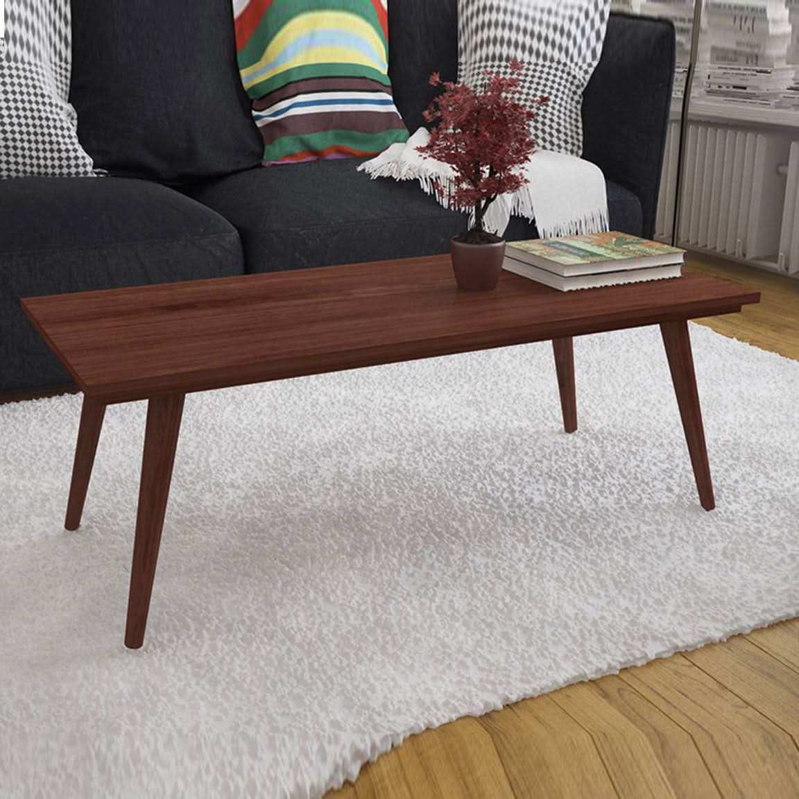 طاولة قهوة خشبية بسيطة - Baytuk